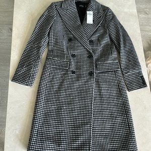 COPY - New Ralph Lauren Wool Black White Coat. Size 0. $495.